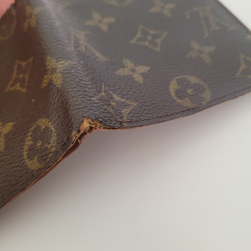 Louis Vuitton Monogram Bifold Wallet Brown Canvas Vintage M61665 - Picture 5 of 14